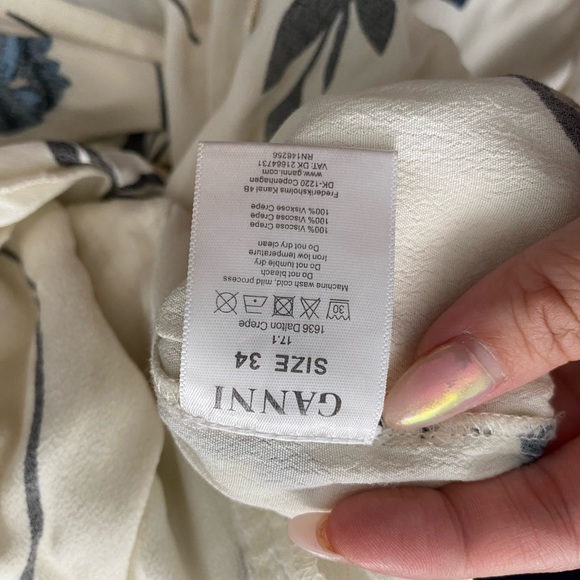 GANNI flowy floral “pyjama” pants - Picture 7 of 7